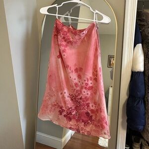 Floral Pink Slip Dress